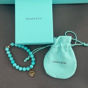Tiffany & Co. Return to Tiffany Amazonite Bead Bracelet 100% Authentic